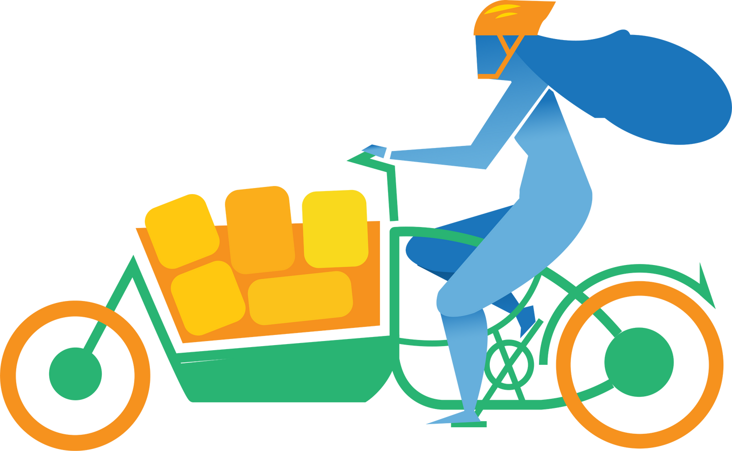 Collecte à vélo