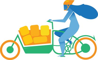 Collecte à vélo